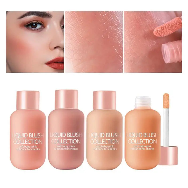 new Liquid Glow Cheek Blush – Multi-Use Gel for Lips & Eyes Natural Radiance Liquid Blush – Lightweight Gel Cream
