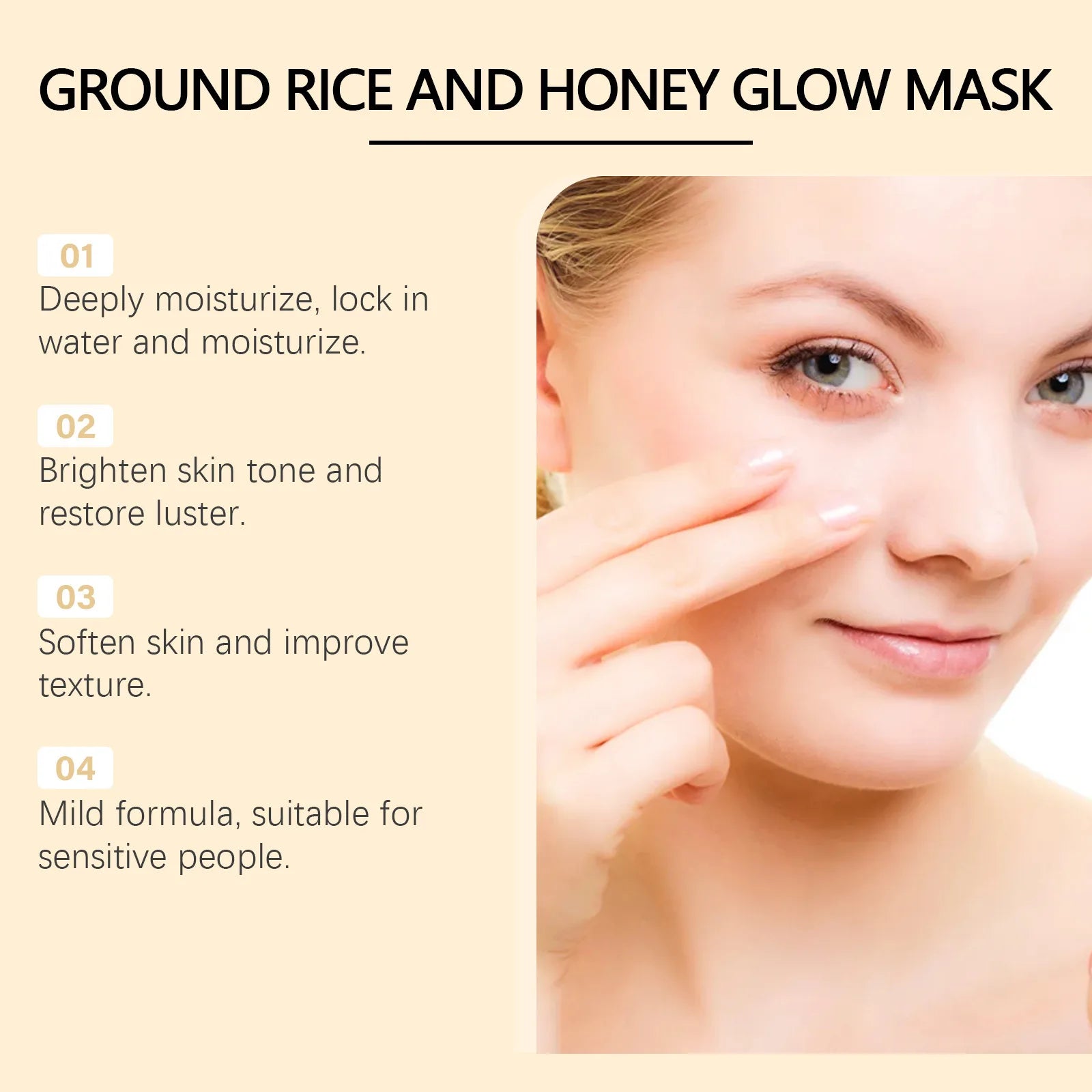 Rice Raw Pulp Face Mask – Hydrating & Brightening Treatment for Dark Spots, Pores & Sensitive Skin (Korean Skincare)