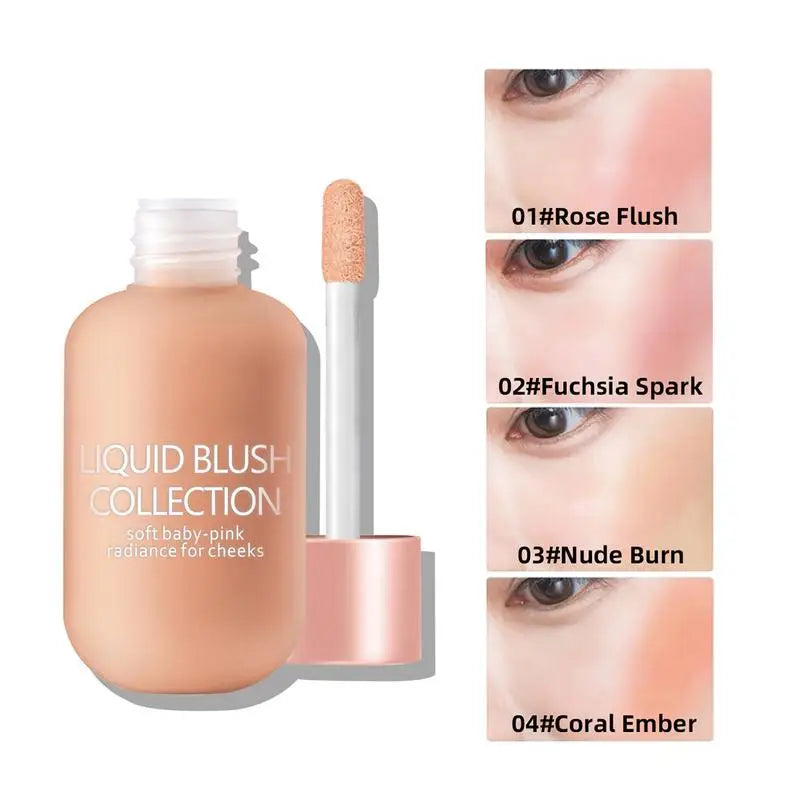 new Liquid Glow Cheek Blush – Multi-Use Gel for Lips & Eyes Natural Radiance Liquid Blush – Lightweight Gel Cream