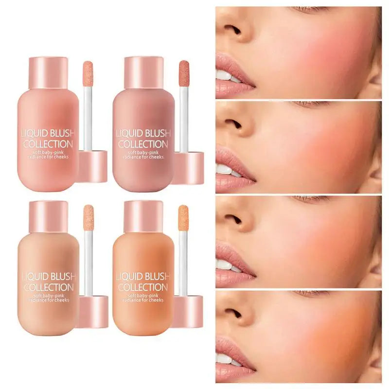 new Liquid Glow Cheek Blush – Multi-Use Gel for Lips & Eyes Natural Radiance Liquid Blush – Lightweight Gel Cream