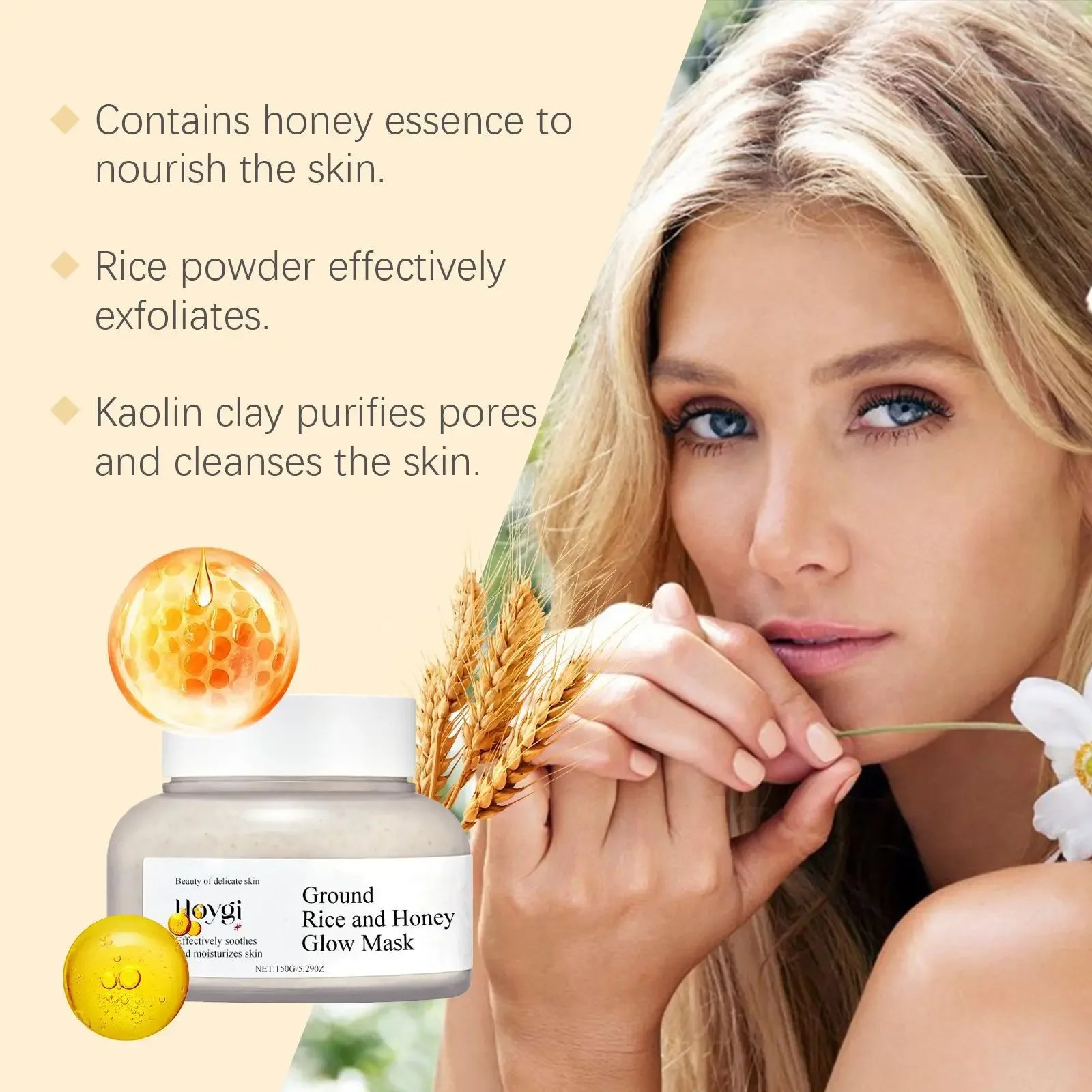 Rice Raw Pulp Face Mask – Hydrating & Brightening Treatment for Dark Spots, Pores & Sensitive Skin (Korean Skincare)